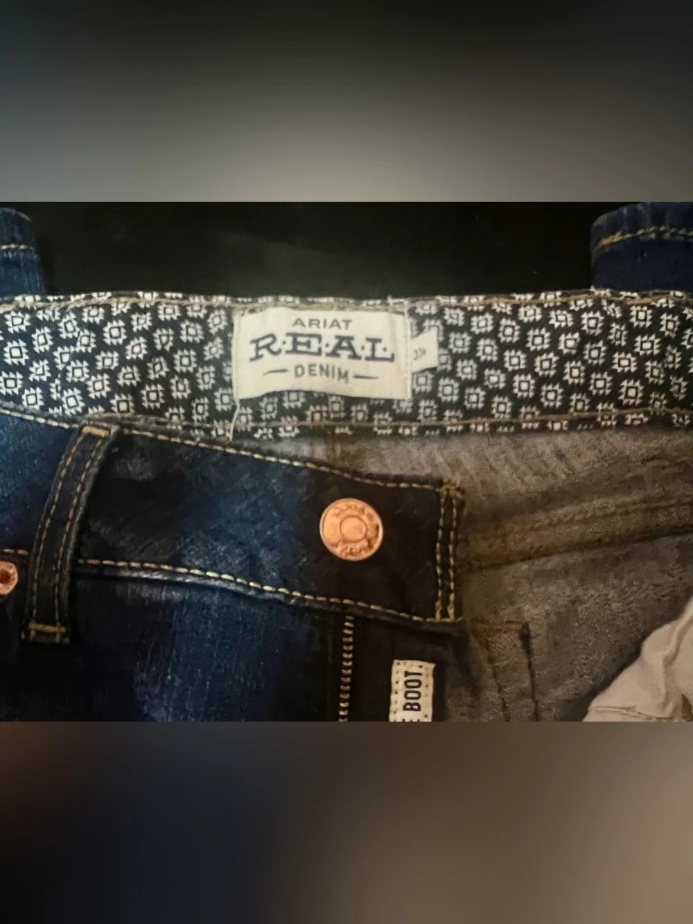 ARIAT R E A L DENIM WOMANS PERFECT RISE BOOT JEANS
